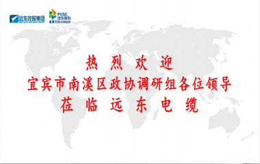 南溪區(qū)政協(xié)黨組書記、主席余水情率隊蒞臨遠東電纜宜賓參觀調研